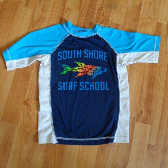 OP South Shore Surf School Rash Guard T shirt - Picture 1 of 4